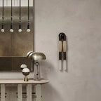 Lustra Applique Murale Verre Crin de Cheval Laiton - Neutralighting