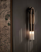 Lustra Applique Murale Verre Crin de Cheval Laiton - Neutralighting