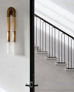 Lustra Applique Murale Verre Crin de Cheval Laiton - Neutralighting
