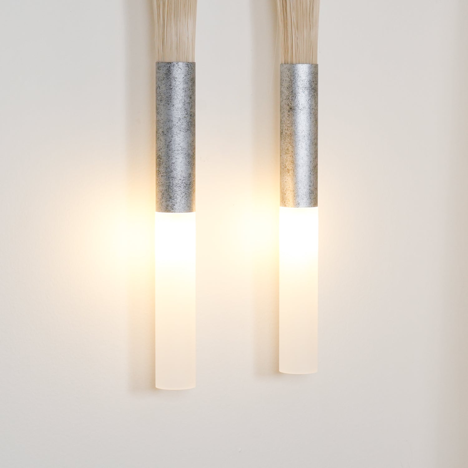 Lustra Applique Murale Verre Crin de Cheval Laiton - Neutralighting