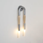 Lustra Applique Murale Verre Crin de Cheval Laiton - Neutralighting