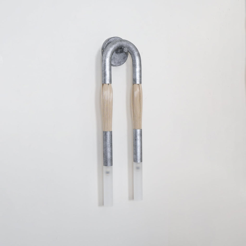 Lustra Applique Murale Verre Crin de Cheval Laiton - Neutralighting