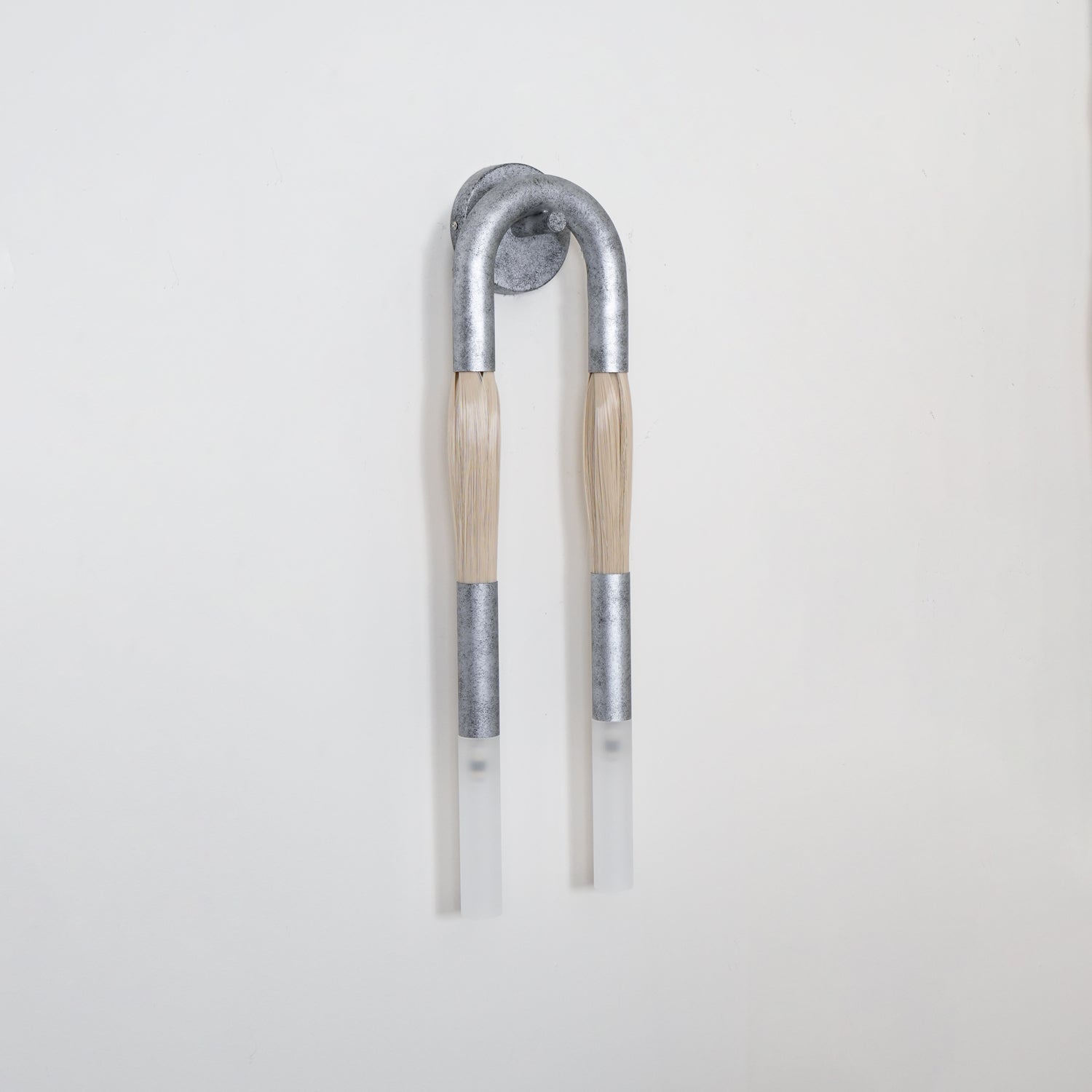 Lustra Applique Murale Verre Crin de Cheval Laiton - Neutralighting
