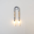 Lustra Applique Murale Verre Crin de Cheval Laiton - Neutralighting