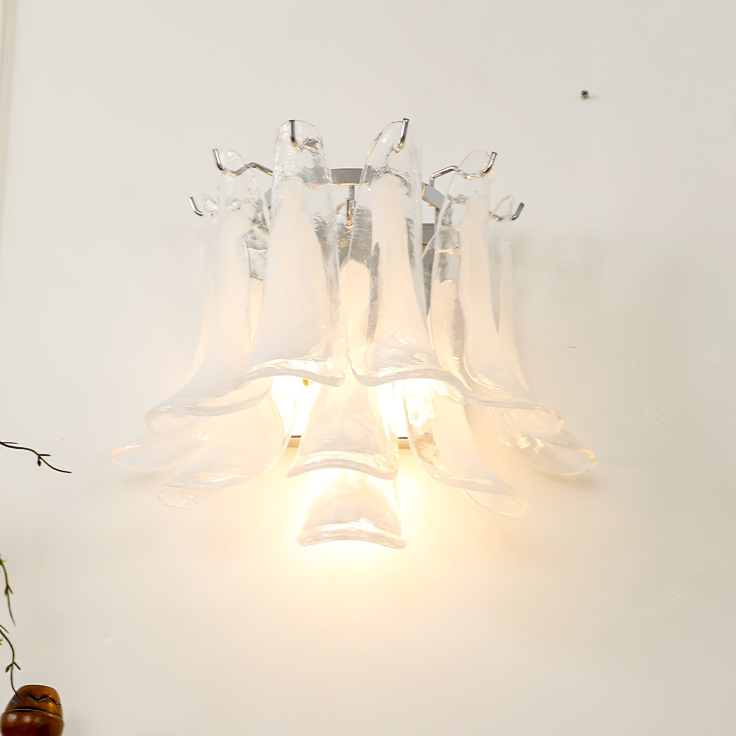 Aurora Applique Murale en Verre Pétale Minimaliste - Neutralighting