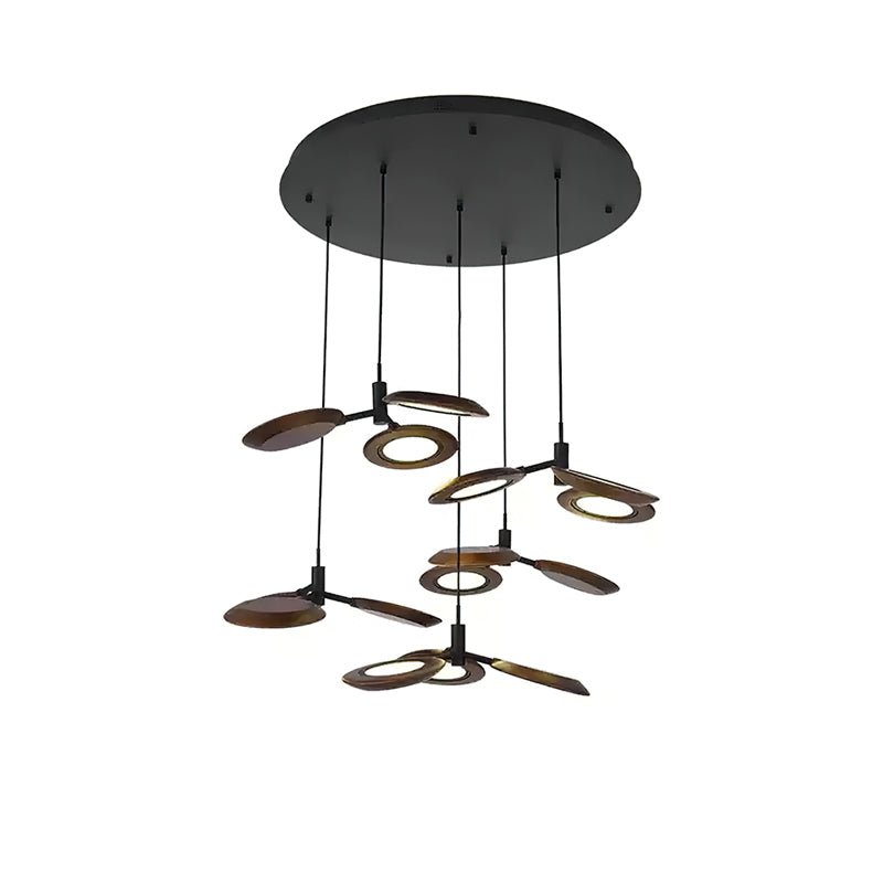 Alnoraris Étagé Bois Pendentif Lumière - Neutralighting