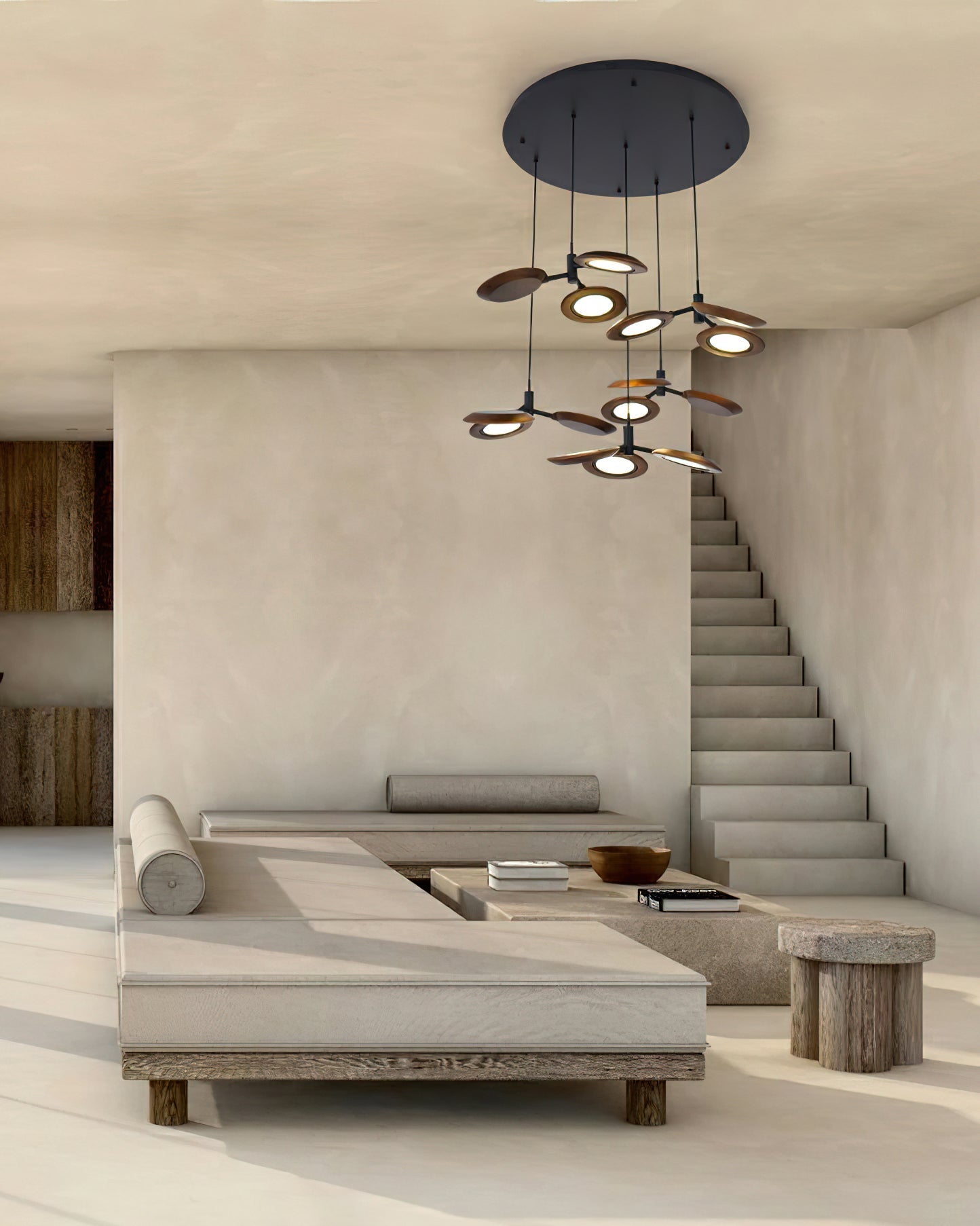 Alnoraris Étagé Bois Pendentif Lumière - Neutralighting