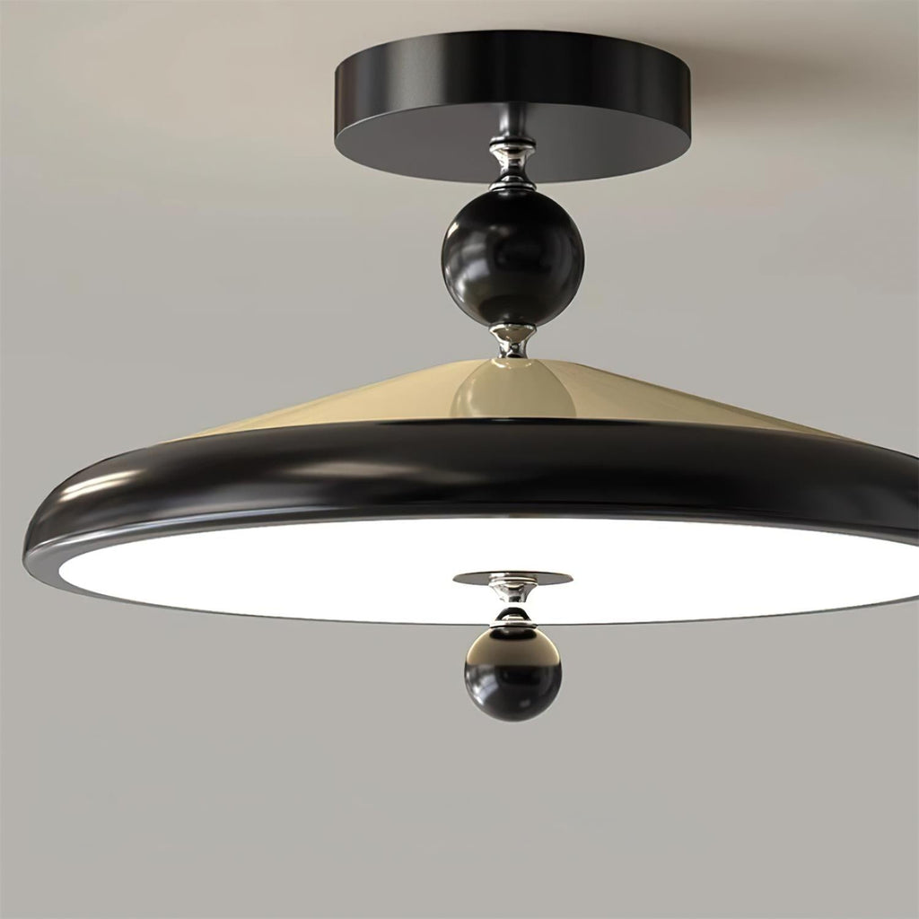 Belano Lampe Plafond Ronde Cadre en Bois - Neutralighting