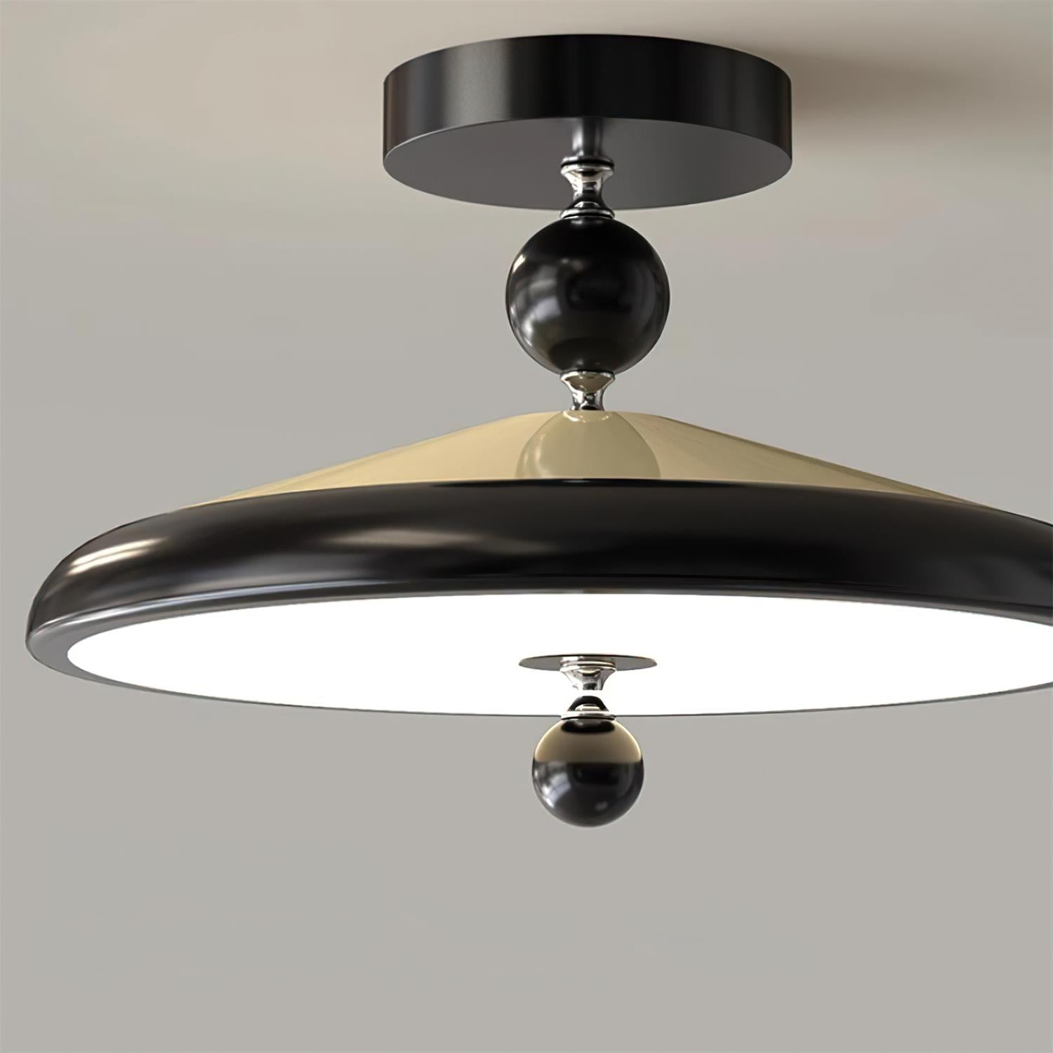 Belano Lampe Plafond Ronde Cadre en Bois - Neutralighting
