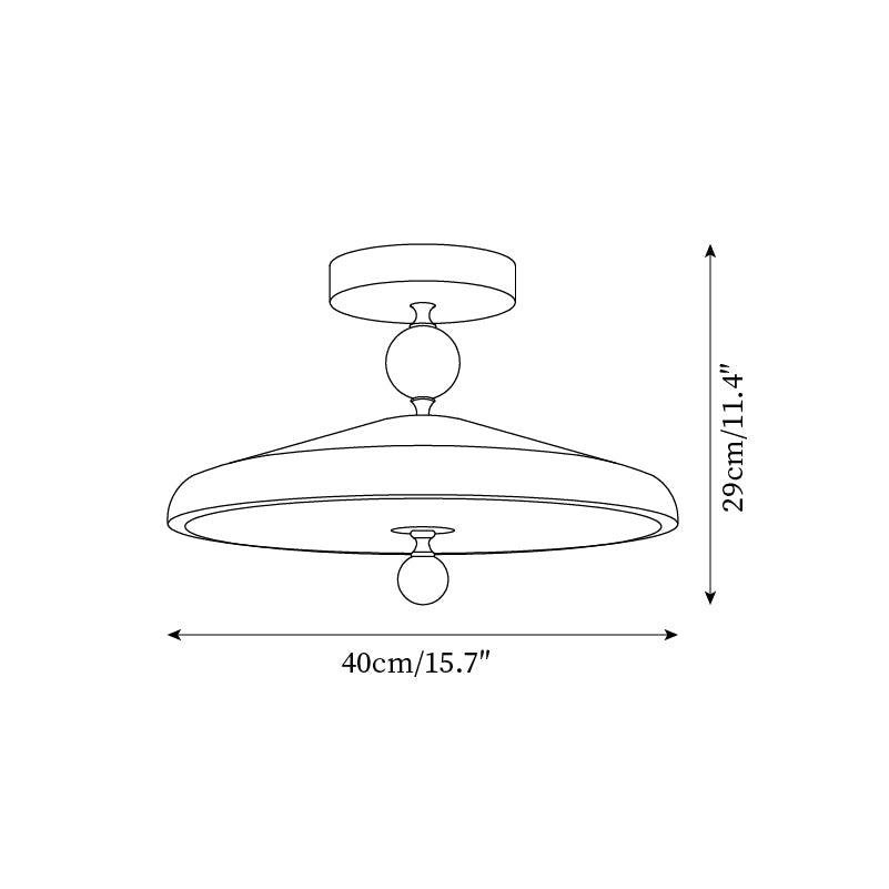 Belano Lampe Plafond Ronde Cadre en Bois - Neutralighting