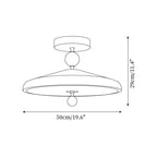 Belano Lampe Plafond Ronde Cadre en Bois - Neutralighting
