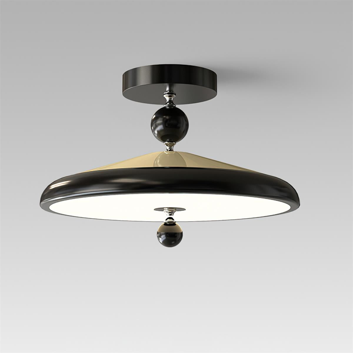 Belano Lampe Plafond Ronde Cadre en Bois - Neutralighting