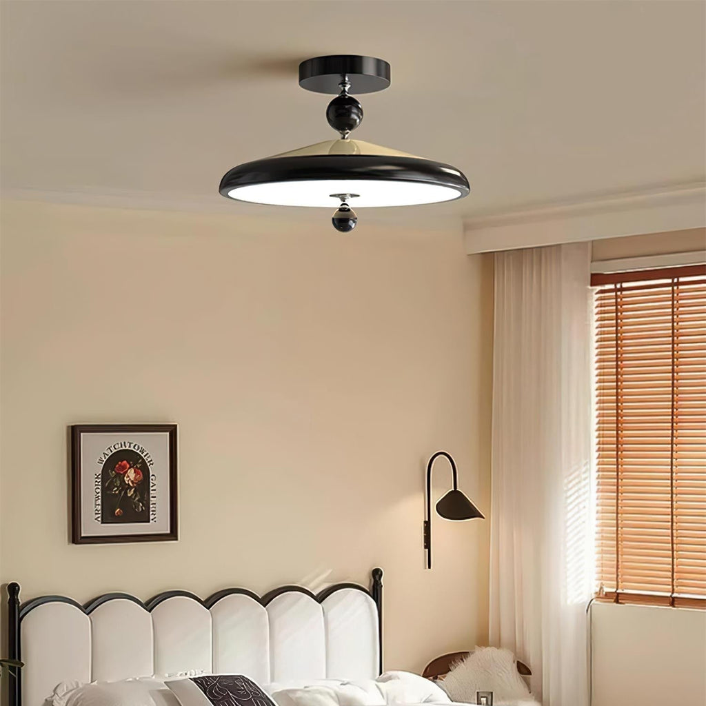 Belano Lampe Plafond Ronde Cadre en Bois - Neutralighting