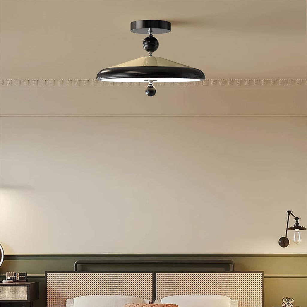 Belano Lampe Plafond Ronde Cadre en Bois - Neutralighting