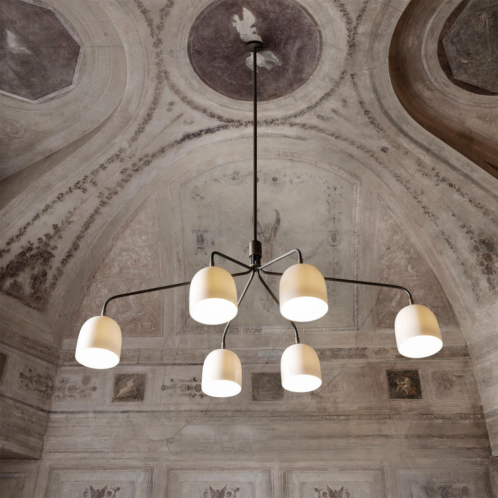 Lustra Chandelier Noir en Laiton Industriel - Neutralighting