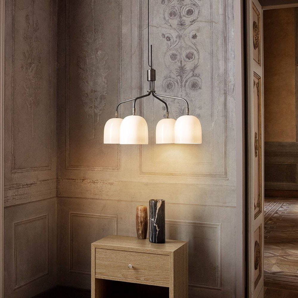 Lustra Chandelier Noir en Laiton Industriel - Neutralighting