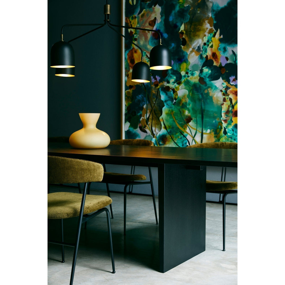 Lustra Chandelier Noir en Laiton Industriel - Neutralighting