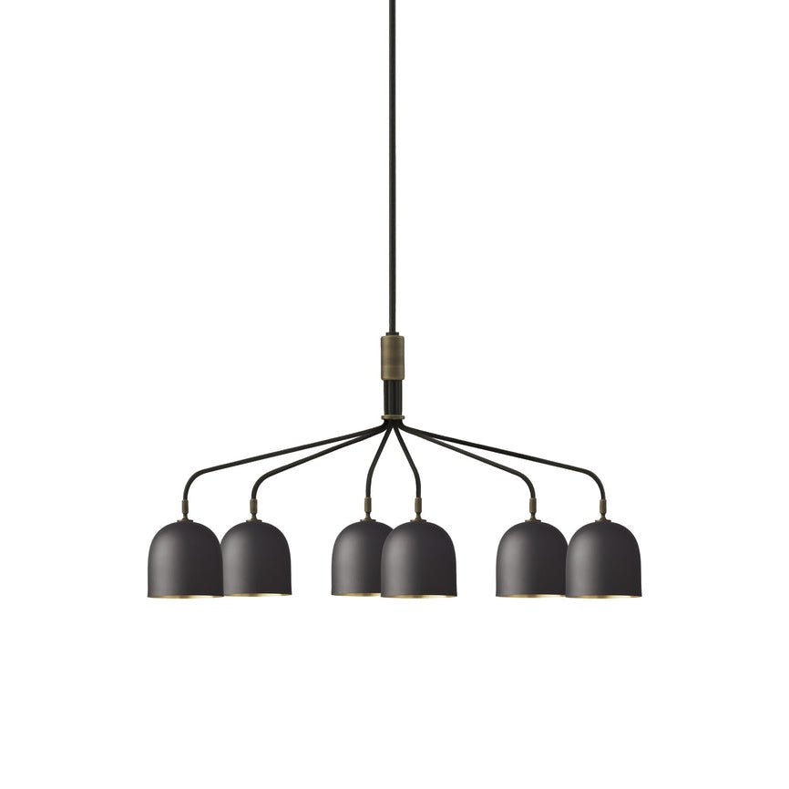 Lustra Chandelier Noir en Laiton Industriel - Neutralighting