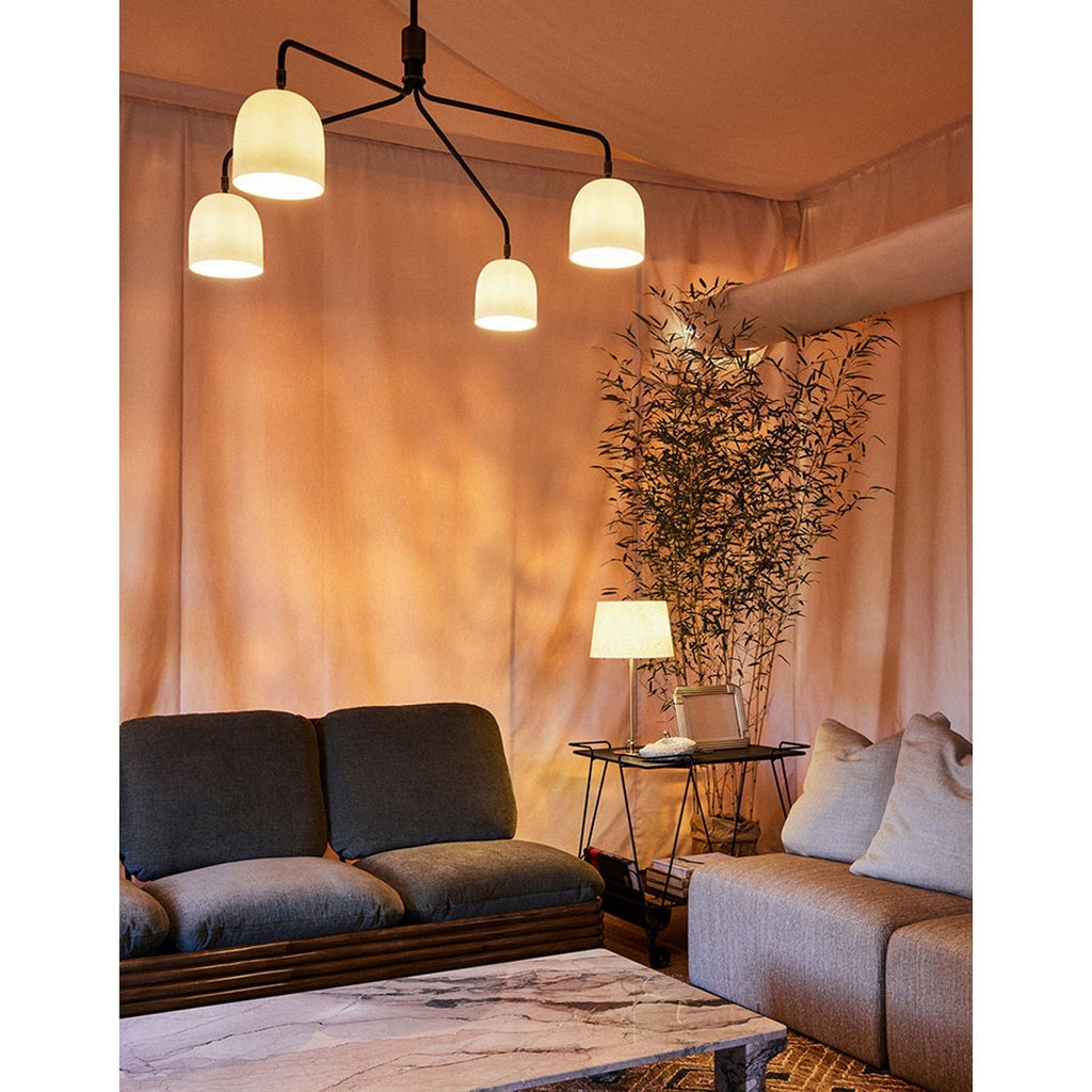 Lustra Chandelier Noir en Laiton Industriel - Neutralighting