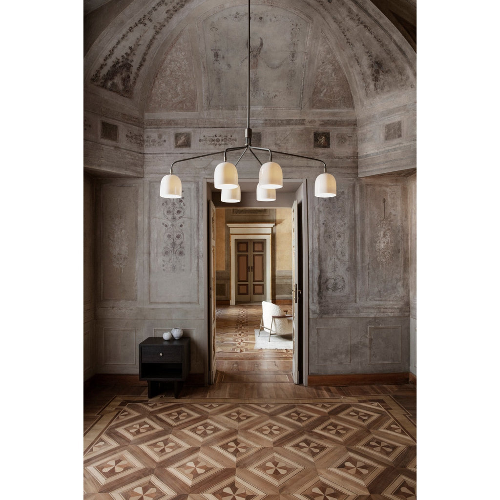 Lustra Chandelier Noir en Laiton Industriel - Neutralighting