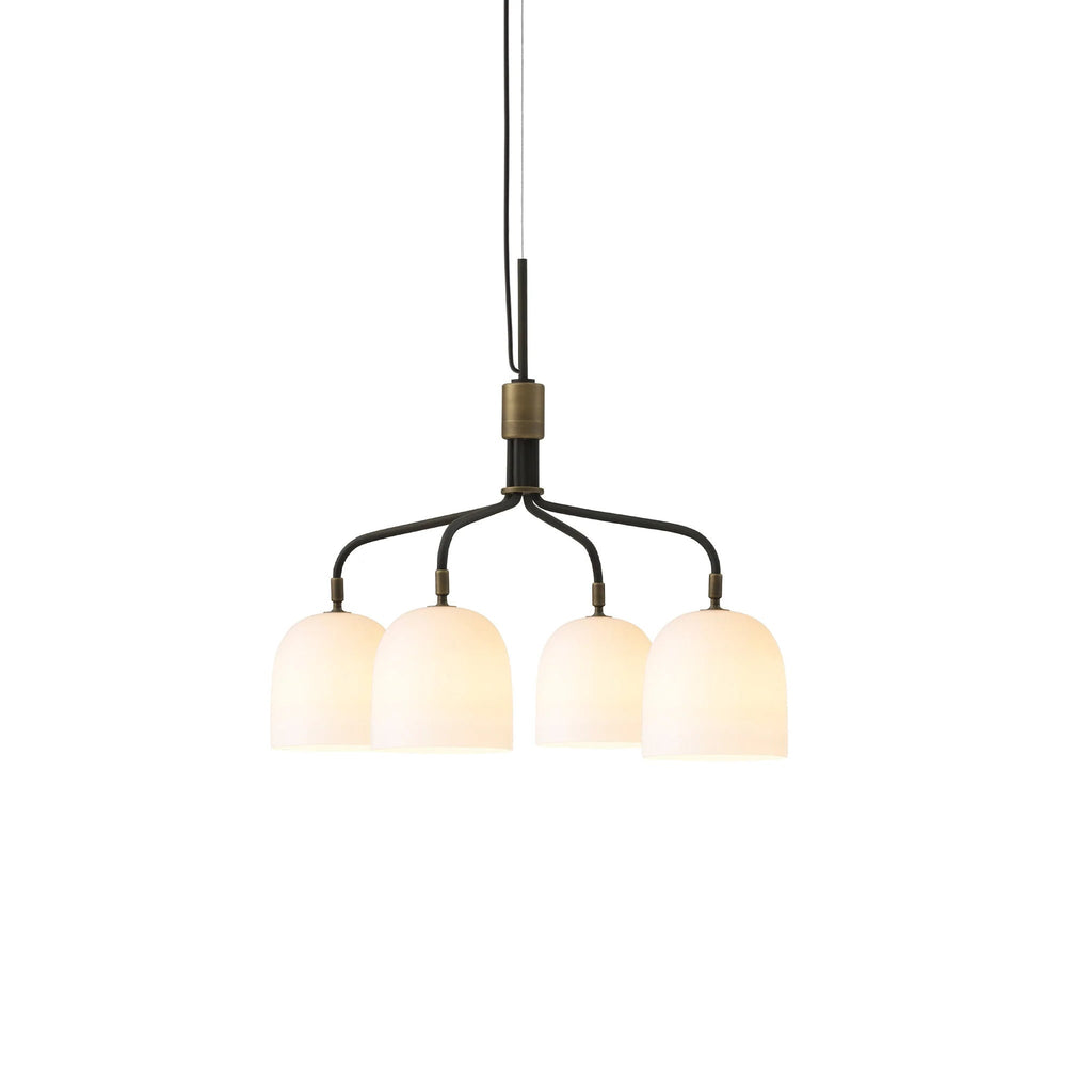 Lustra Chandelier Noir en Laiton Industriel - Neutralighting