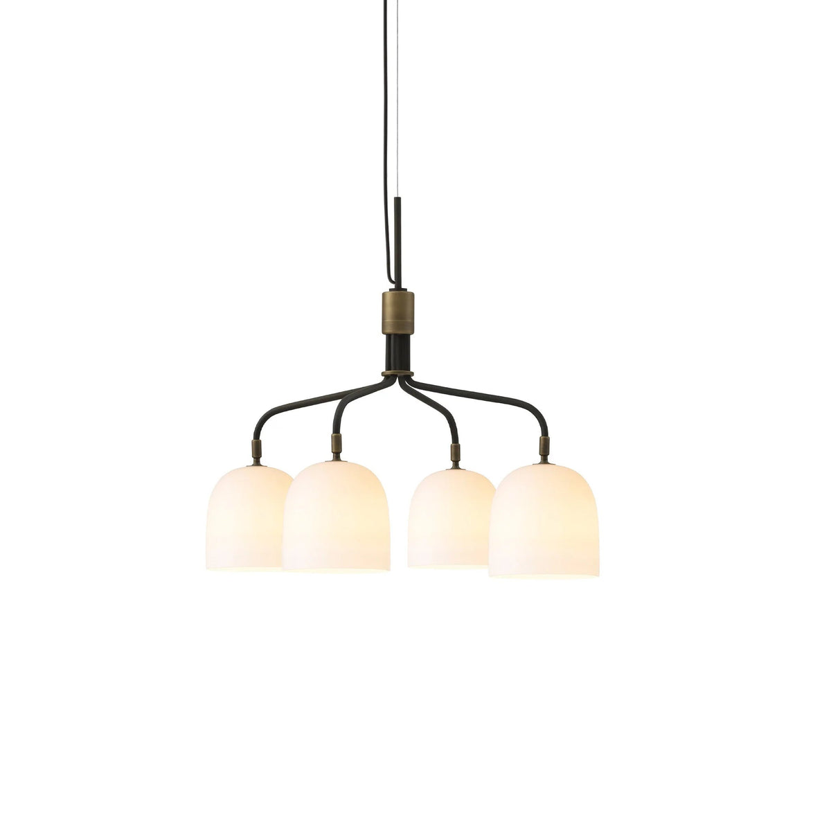 Lustra Chandelier Noir en Laiton Industriel - Neutralighting