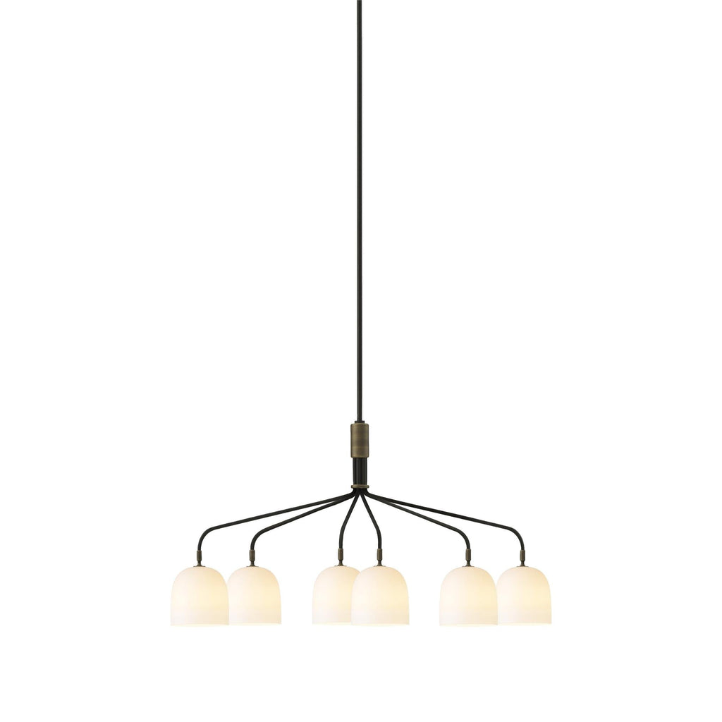 Lustra Chandelier Noir en Laiton Industriel - Neutralighting