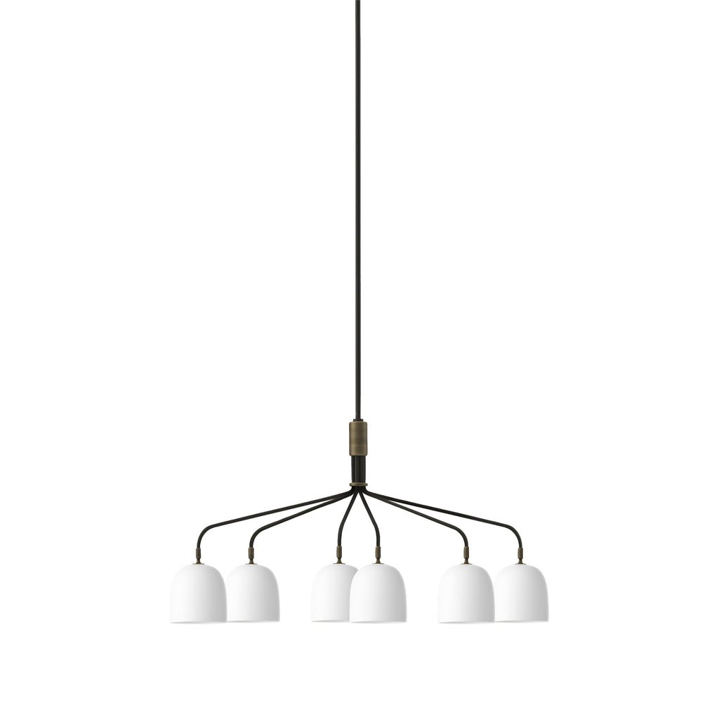Lustra Chandelier Noir en Laiton Industriel - Neutralighting