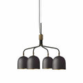 Lustra Chandelier Noir en Laiton Industriel - Neutralighting