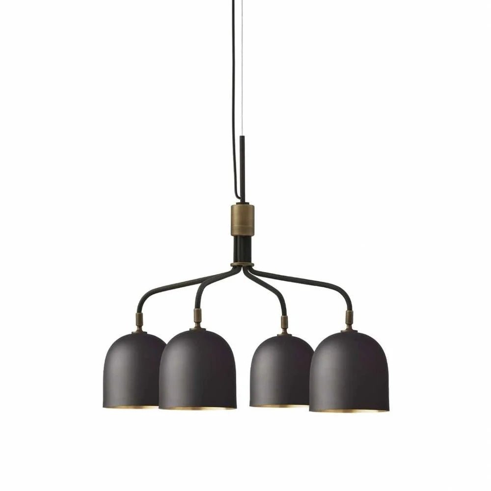 Lustra Chandelier Noir en Laiton Industriel - Neutralighting
