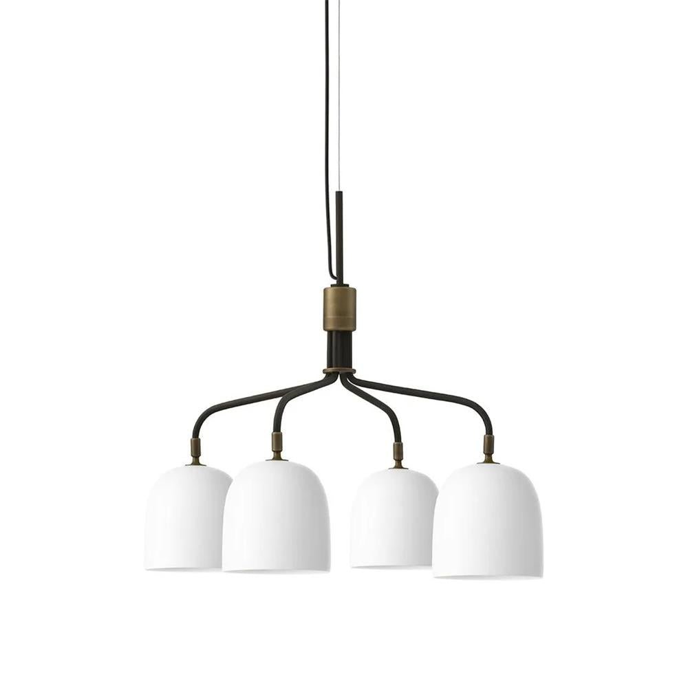 Lustra Chandelier Noir en Laiton Industriel - Neutralighting