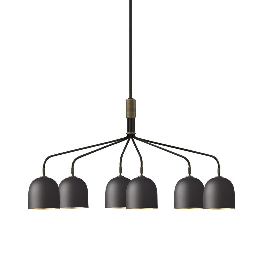 Lustra Chandelier Noir en Laiton Industriel - Neutralighting