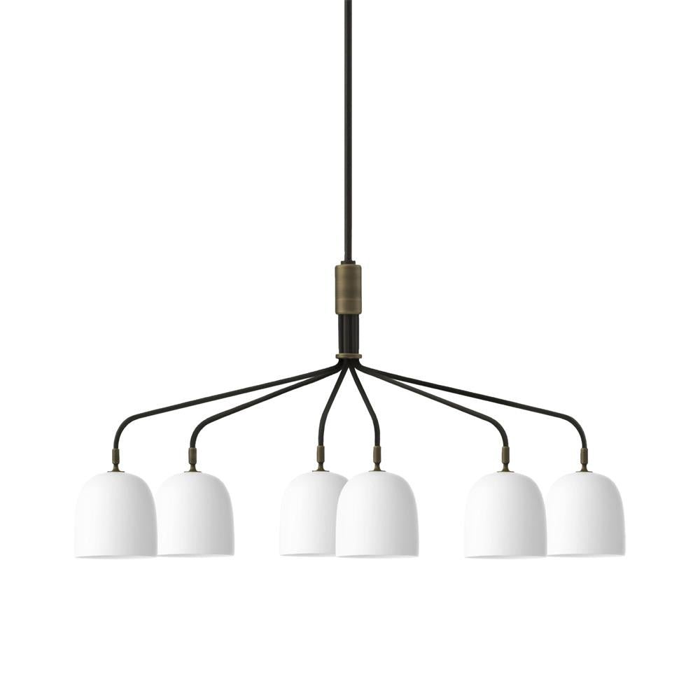 Lustra Chandelier Noir en Laiton Industriel - Neutralighting
