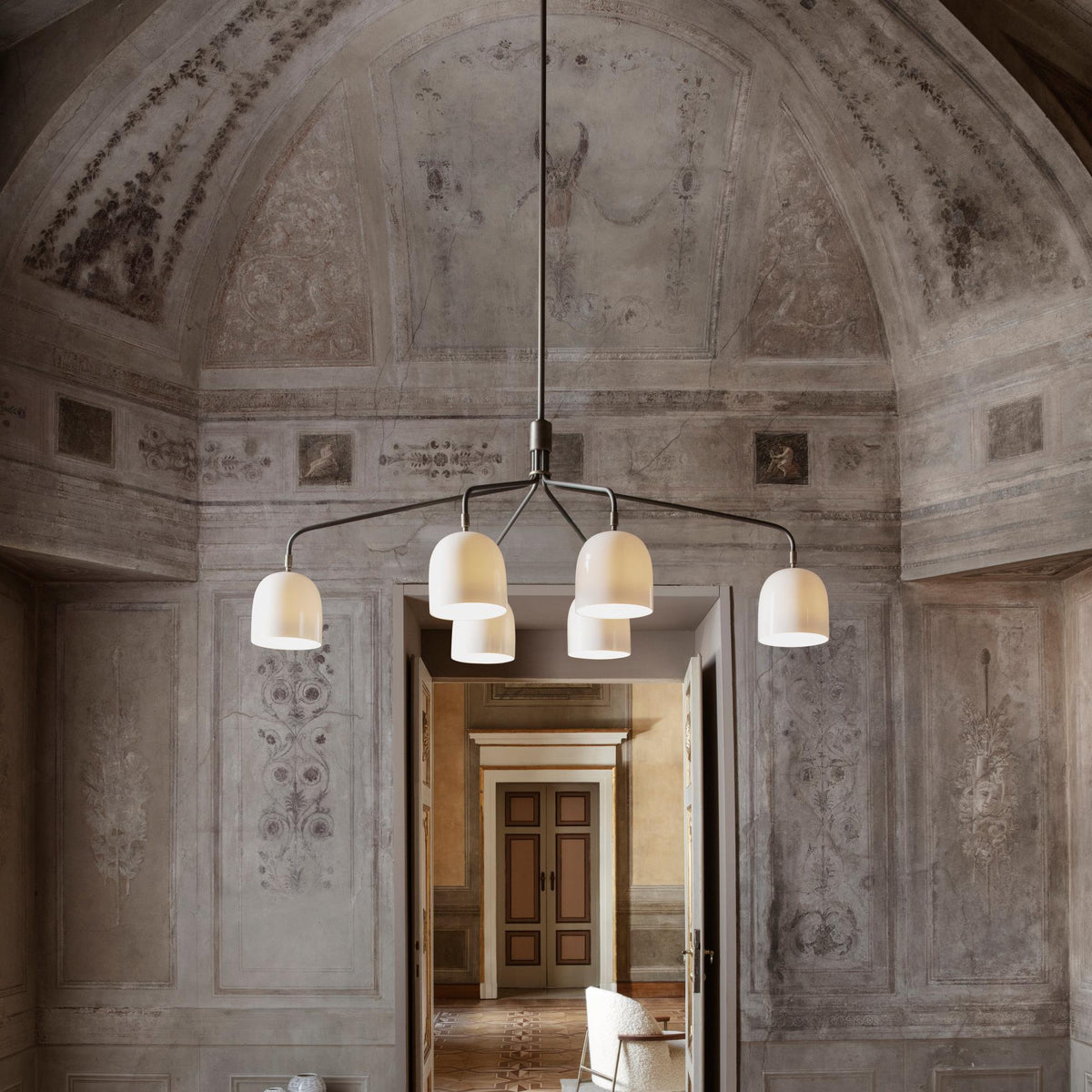 Lustra Chandelier Noir en Laiton Industriel - Neutralighting