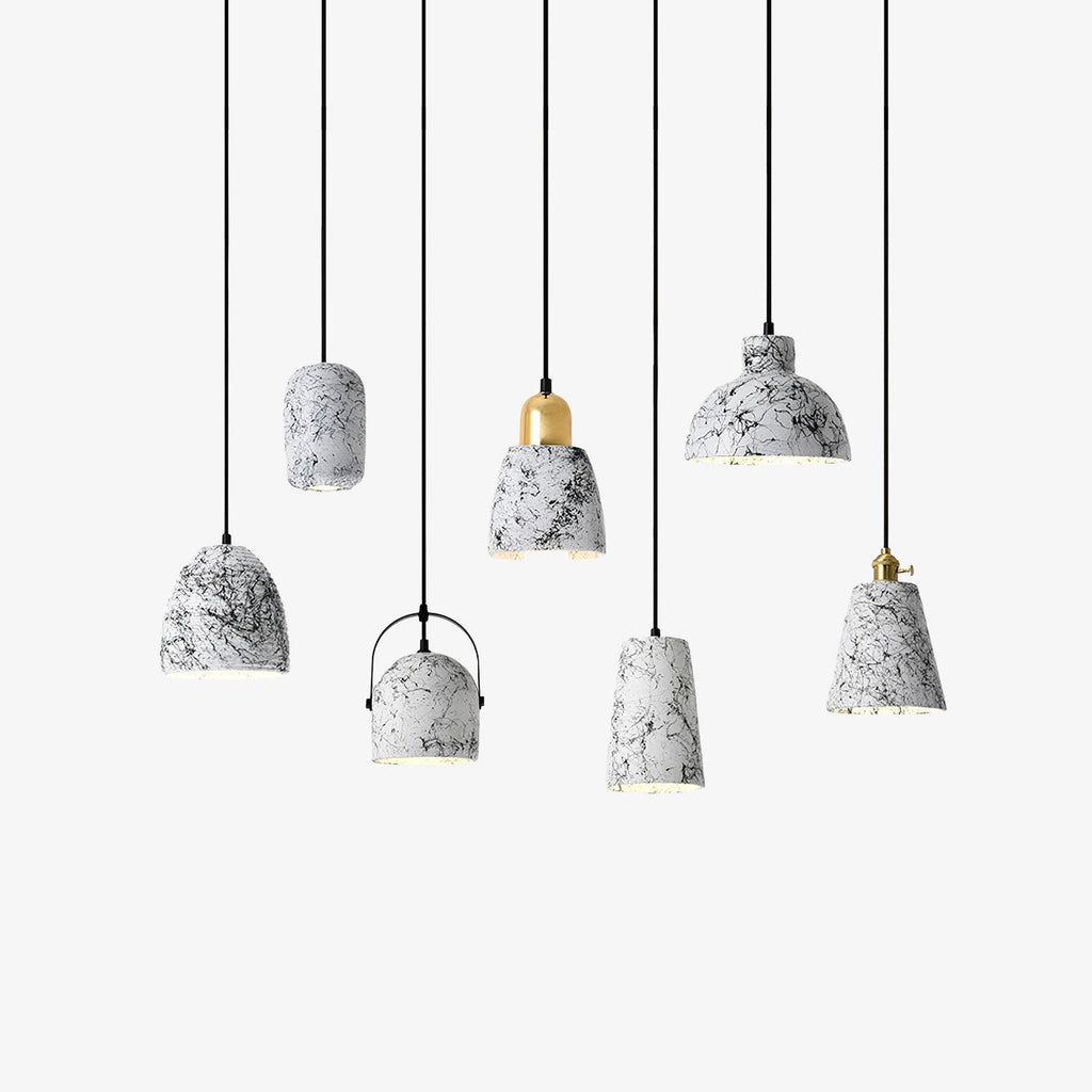 Marble Suspensions Modernes en Ciment - Neutralighting