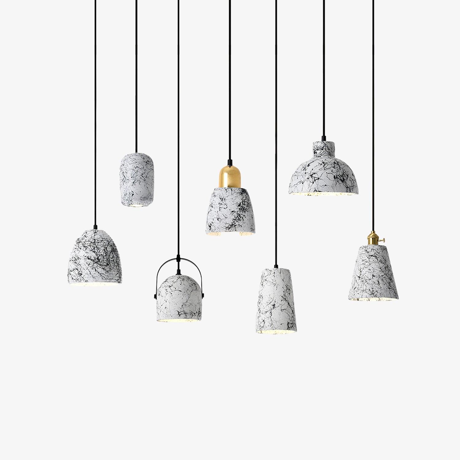 Marble Suspensions Modernes en Ciment - Neutralighting