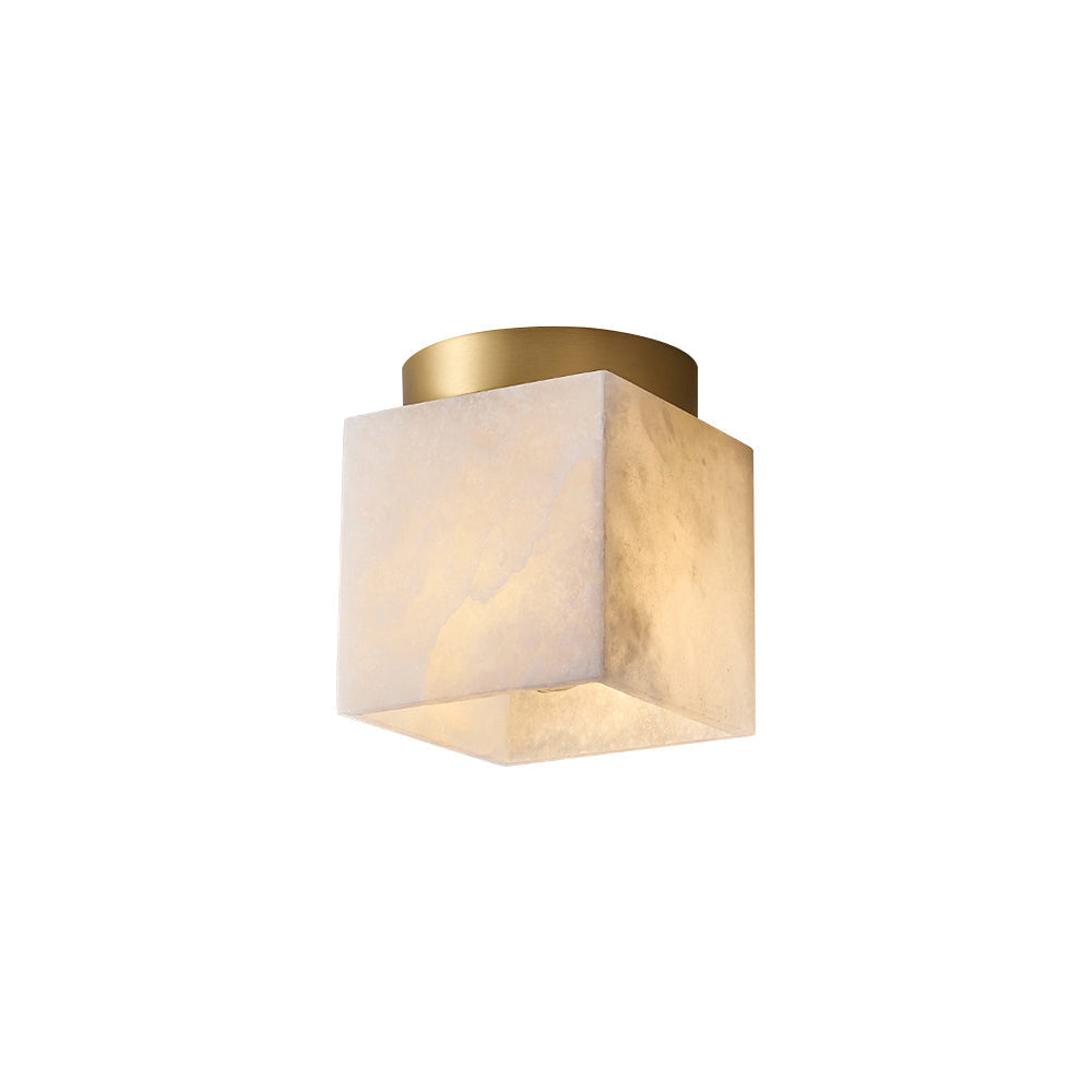 Usilia Lampe Plafonnier Laiton Albâtre Minimaliste Moderne - Neutralighting