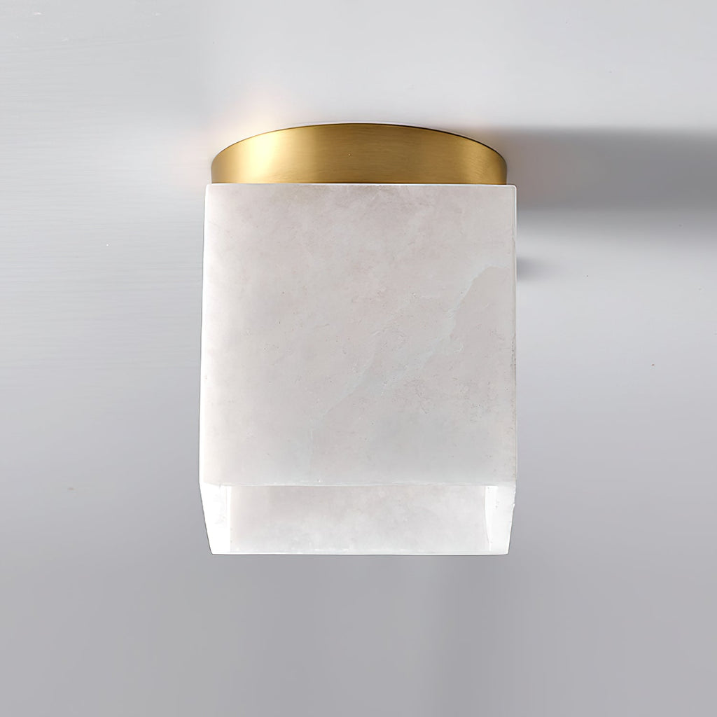 Usilia Lampe Plafonnier Laiton Albâtre Minimaliste Moderne - Neutralighting