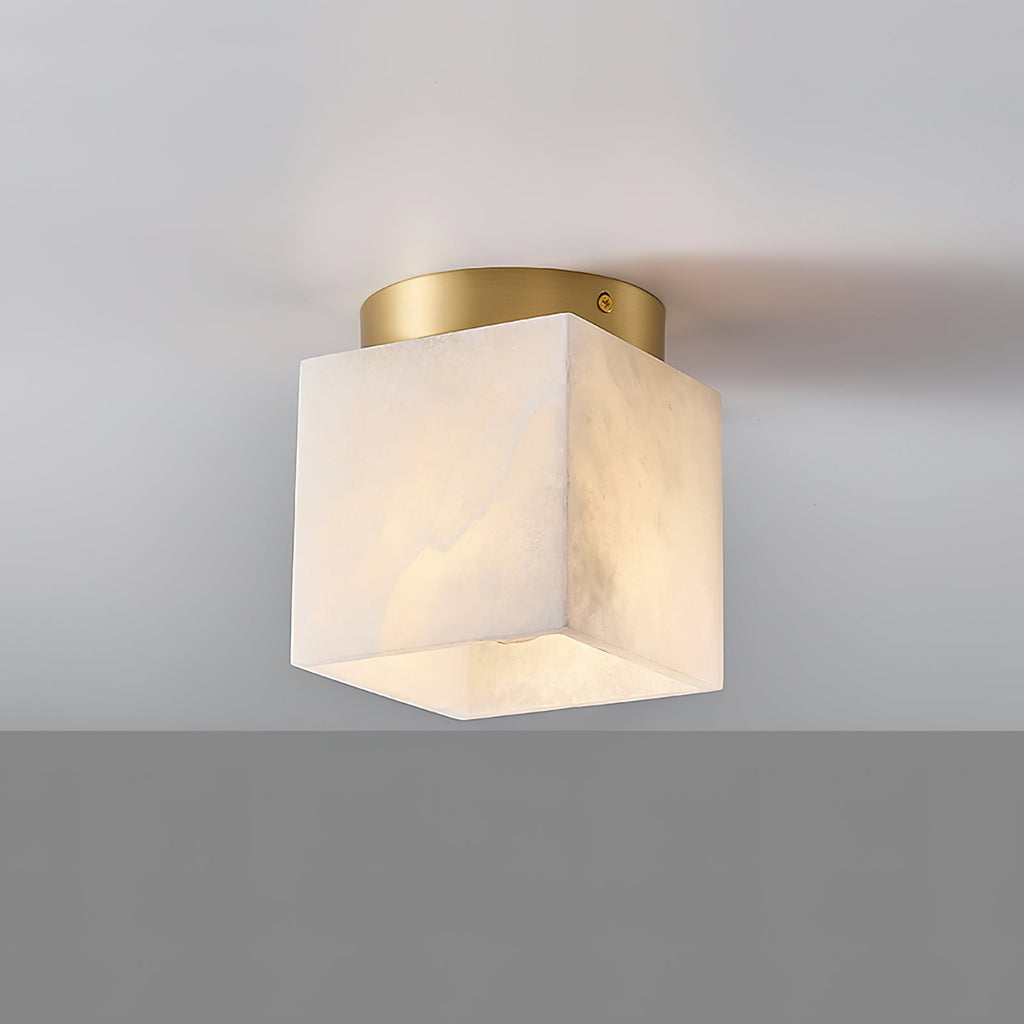 Usilia Lampe Plafonnier Laiton Albâtre Minimaliste Moderne - Neutralighting