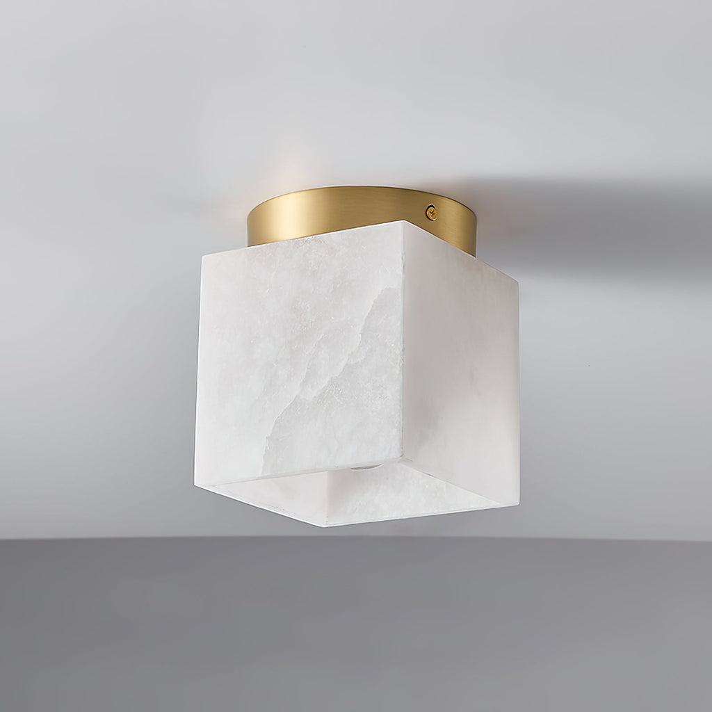Usilia Lampe Plafonnier Laiton Albâtre Minimaliste Moderne - Neutralighting