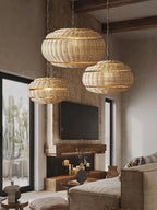 Wickora Lampe Pendante Rétro en Osier - Neutralighting