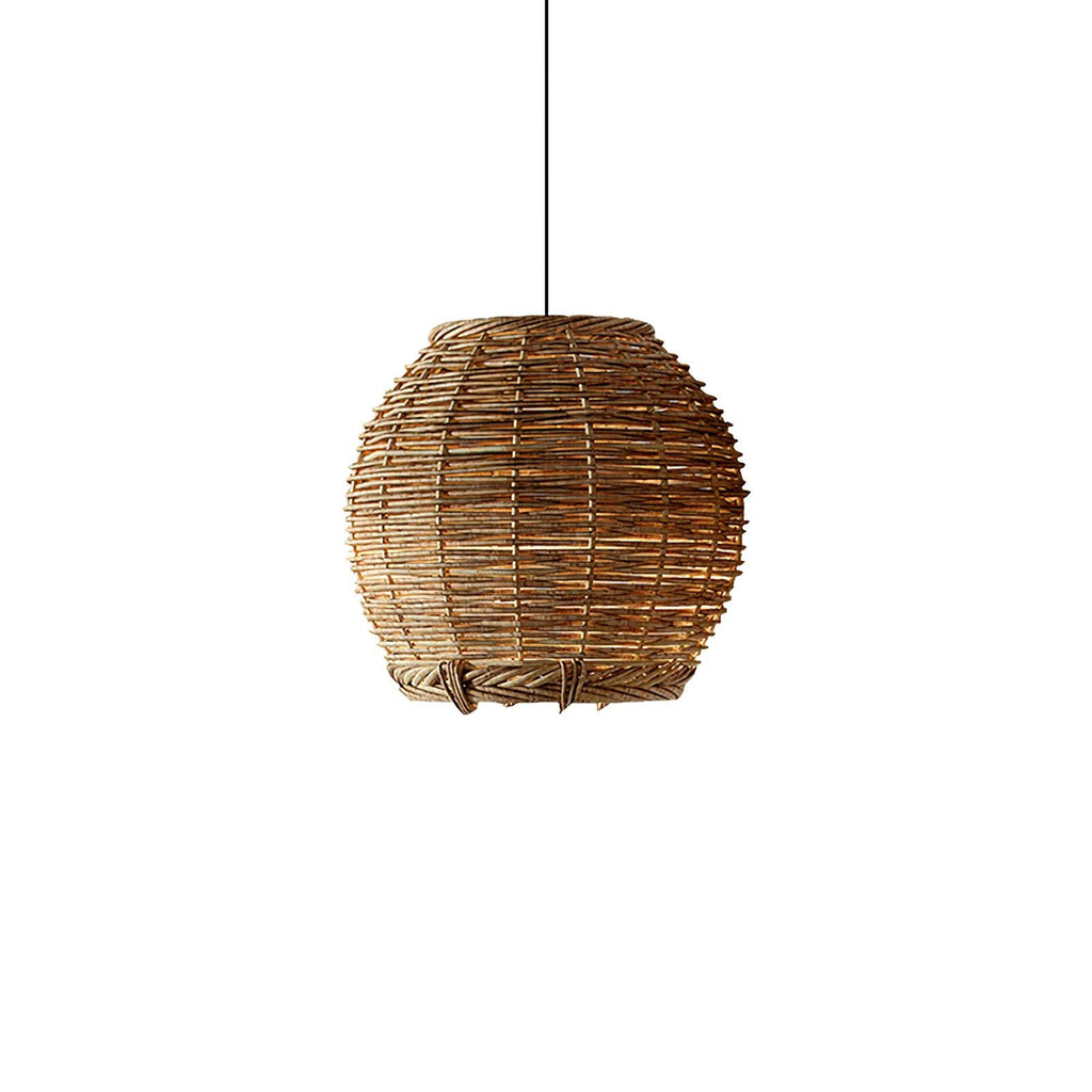 Wickora Lampe Pendante Rétro en Osier - Neutralighting
