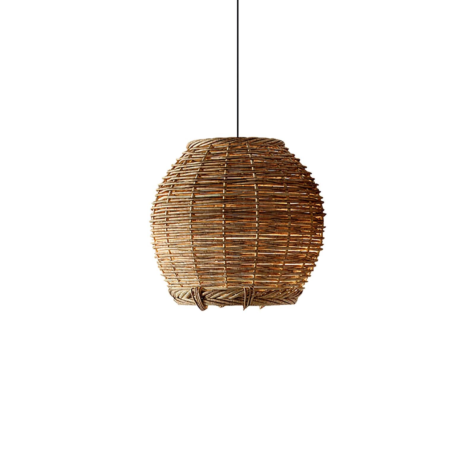 Wickora Lampe Pendante Rétro en Osier - Neutralighting