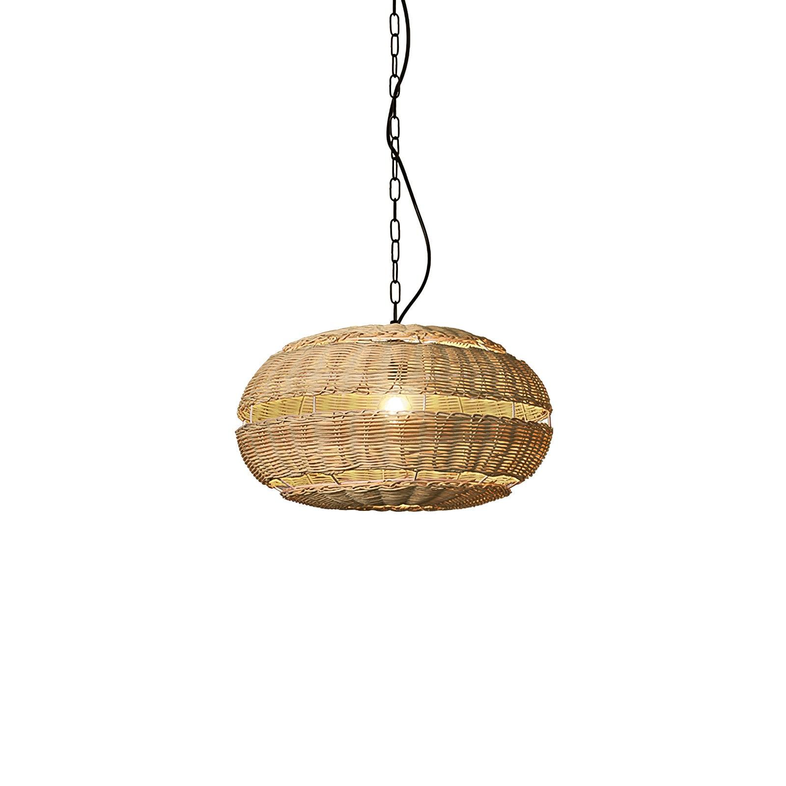 Wickora Lampe Pendante Rétro en Osier - Neutralighting