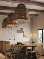 Wickora Lampe Pendante Rétro en Osier - Neutralighting