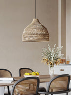 Wickora Lampe Pendante Rétro en Osier - Neutralighting