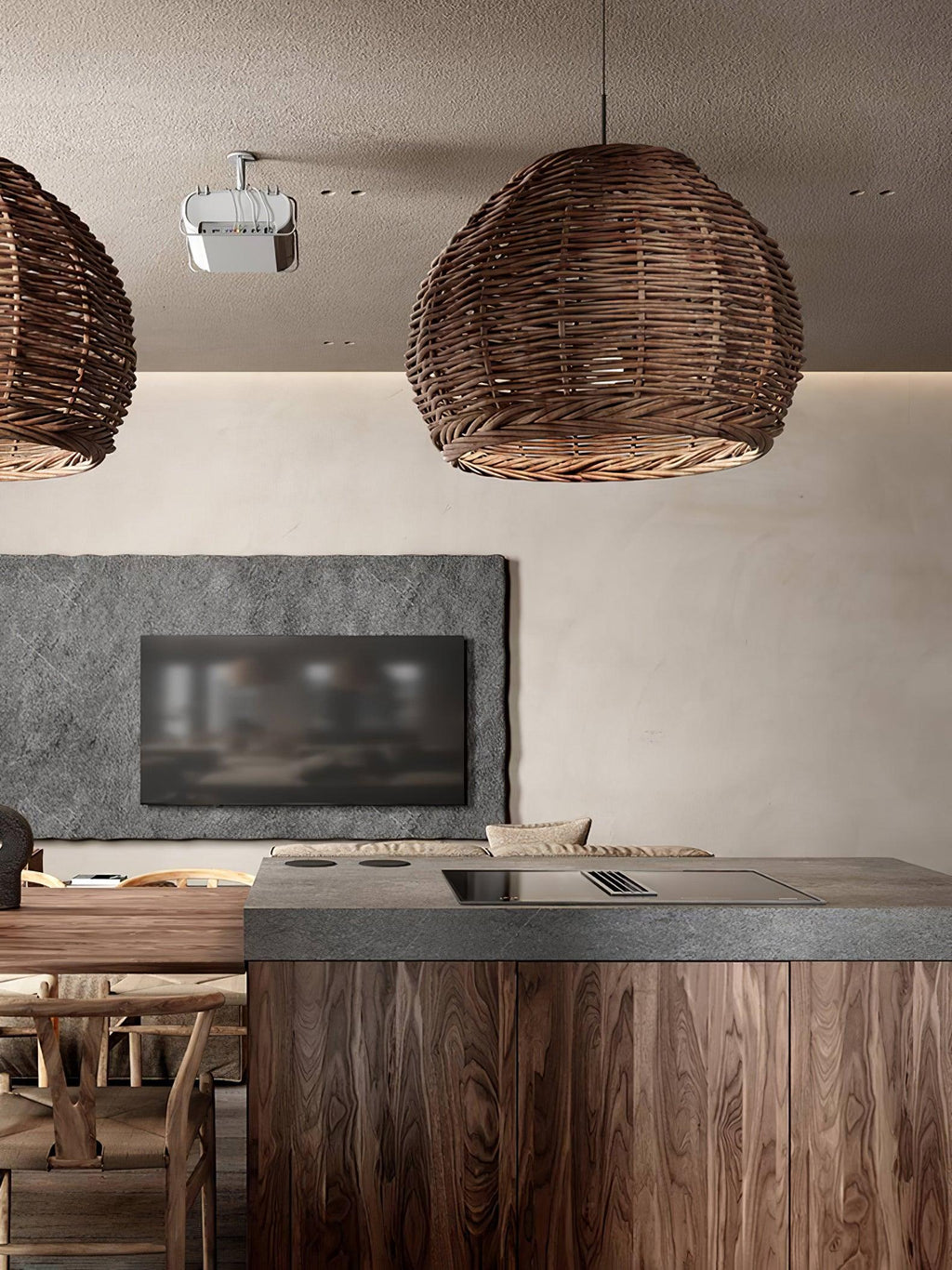Wickora Lampe Pendante Rétro en Osier - Neutralighting