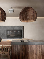 Wickora Lampe Pendante Rétro en Osier - Neutralighting