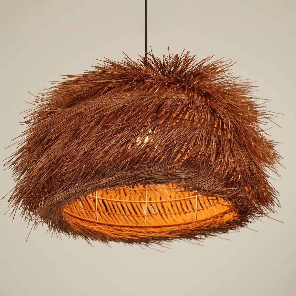 Wickora Lampe Pendante Rétro en Osier - Neutralighting