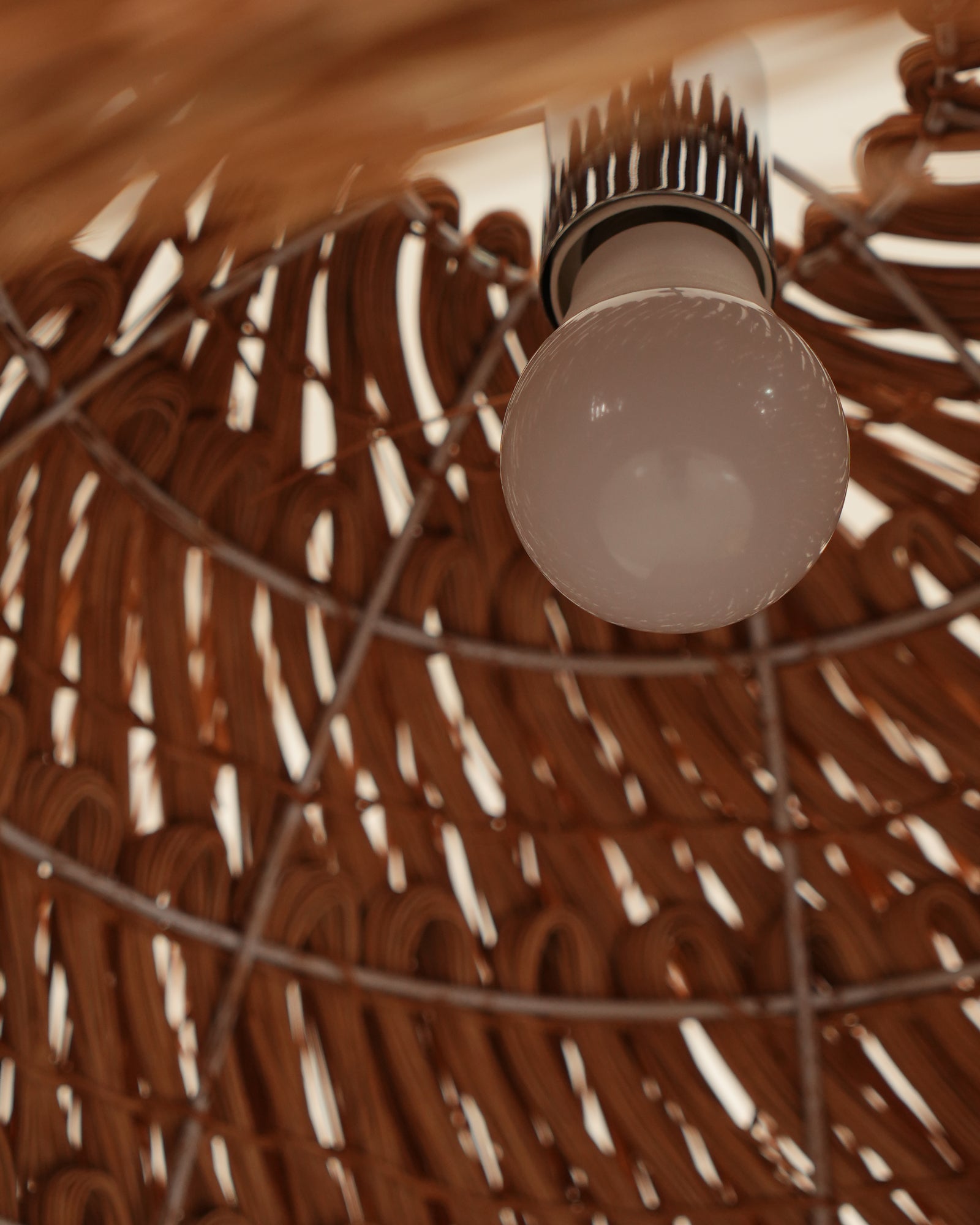 Wickora Lampe Pendante Rétro en Osier - Neutralighting